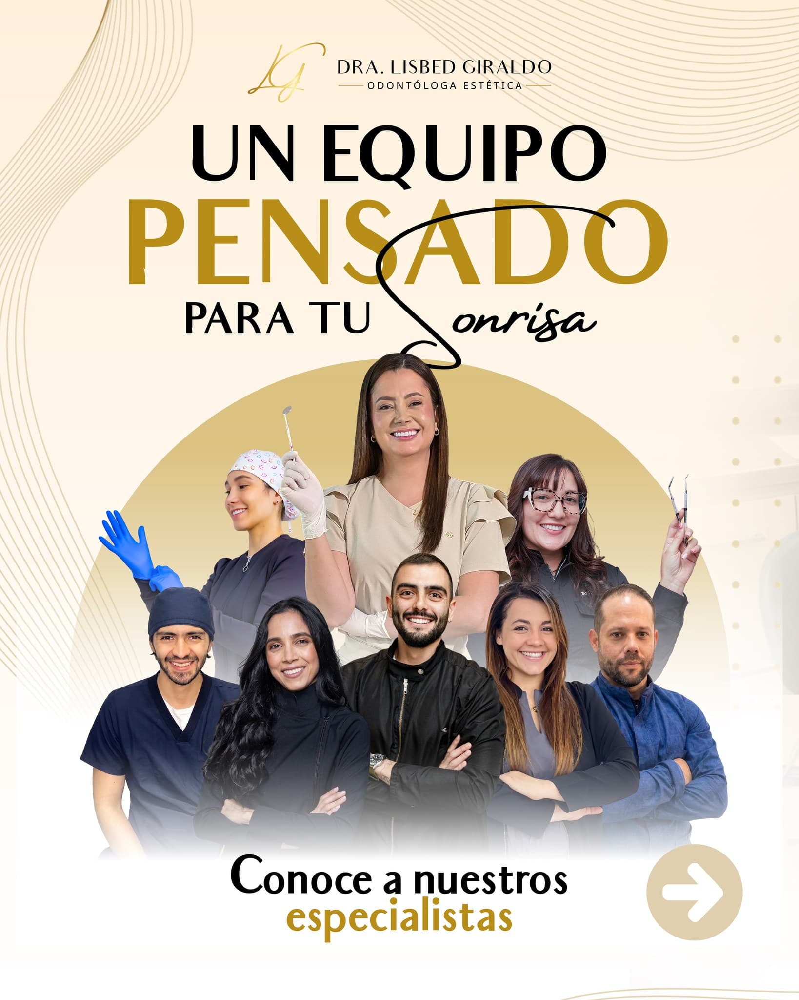 El equipo de la Dra. Lisbed Giraldo: 8 especialistas en el consultorio de Sabaneta