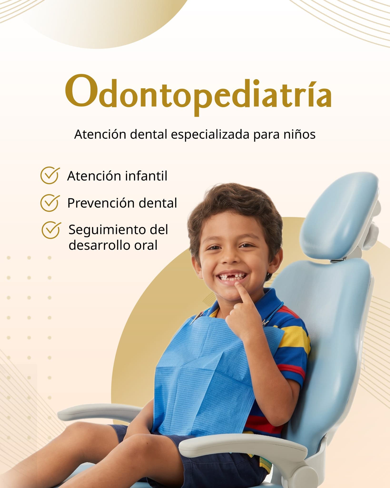 Odontopediatría — Atención dental especializada para niños.